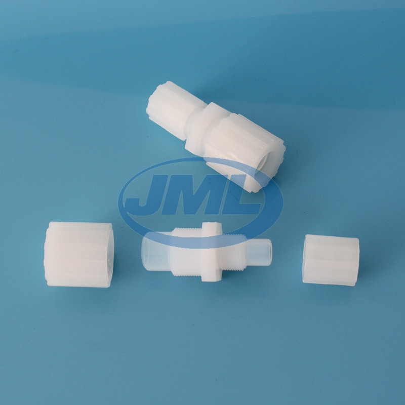 PFA扩口直通接头PFA大小头PFA连接件氟塑料制品厂家现货供应