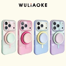 磁吸2合1双层渐变全包ai按键适用iPhone17promax手机壳16苹果15硬