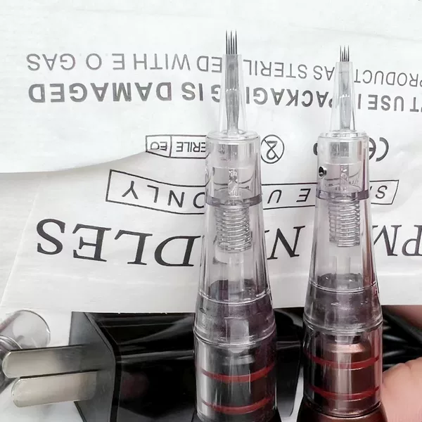 Tattoo embroidery hemp-free needle cow fork needle three sword man fork needle point Thorn lip fog eyebrow tattoo eyebrow bleaching lip needle three gun needle beauty pupil line