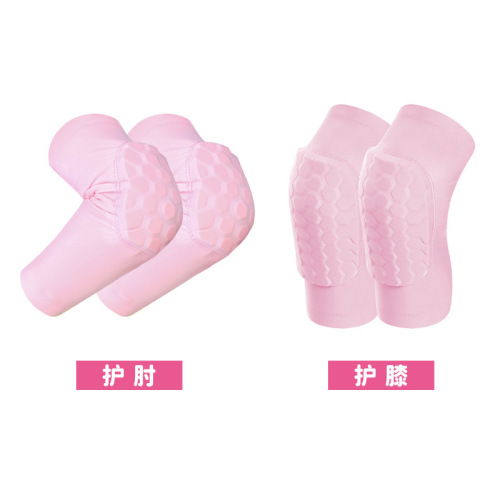 Summer children's sports honeycomb anti-fall elbow and knee pads thin dance basketball cycling roller skating full set of protective gear wholesale