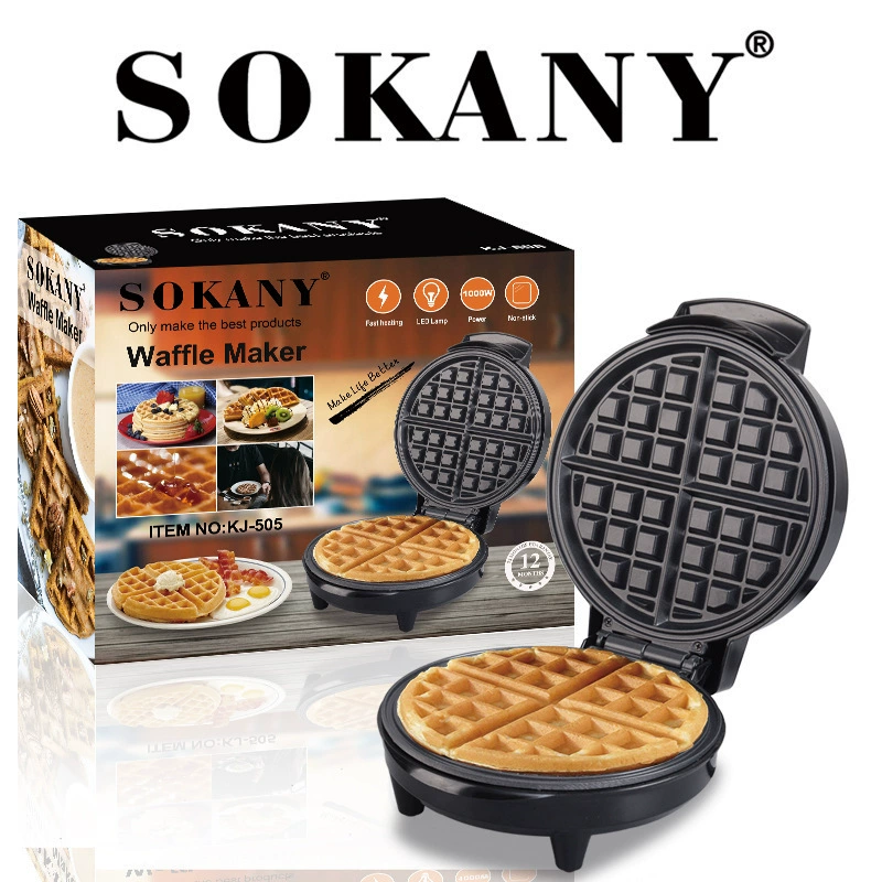Кухонный прибор SOKANY505 — вафельница/машина для завтрака, бытовая двусторонняя печь для выпечки кексов