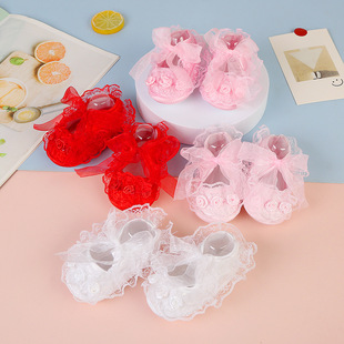 Princess Shoes Female Baby Shoes Spring and Autumn 0-12 Months Children's Single Breathable Toddler Soft Sole Socks Shoes