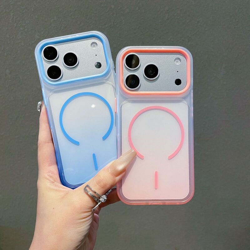 Suitable for Apple 17 Pro Max phone case, transparent colorful gradient ultra-thin iPhone 16 skin-feel matte protective cover Suitable for Apple 17 Pro Max phone case, transparent colorful gradient ultra-thin iPhone 16 skin-feel matte protective cover