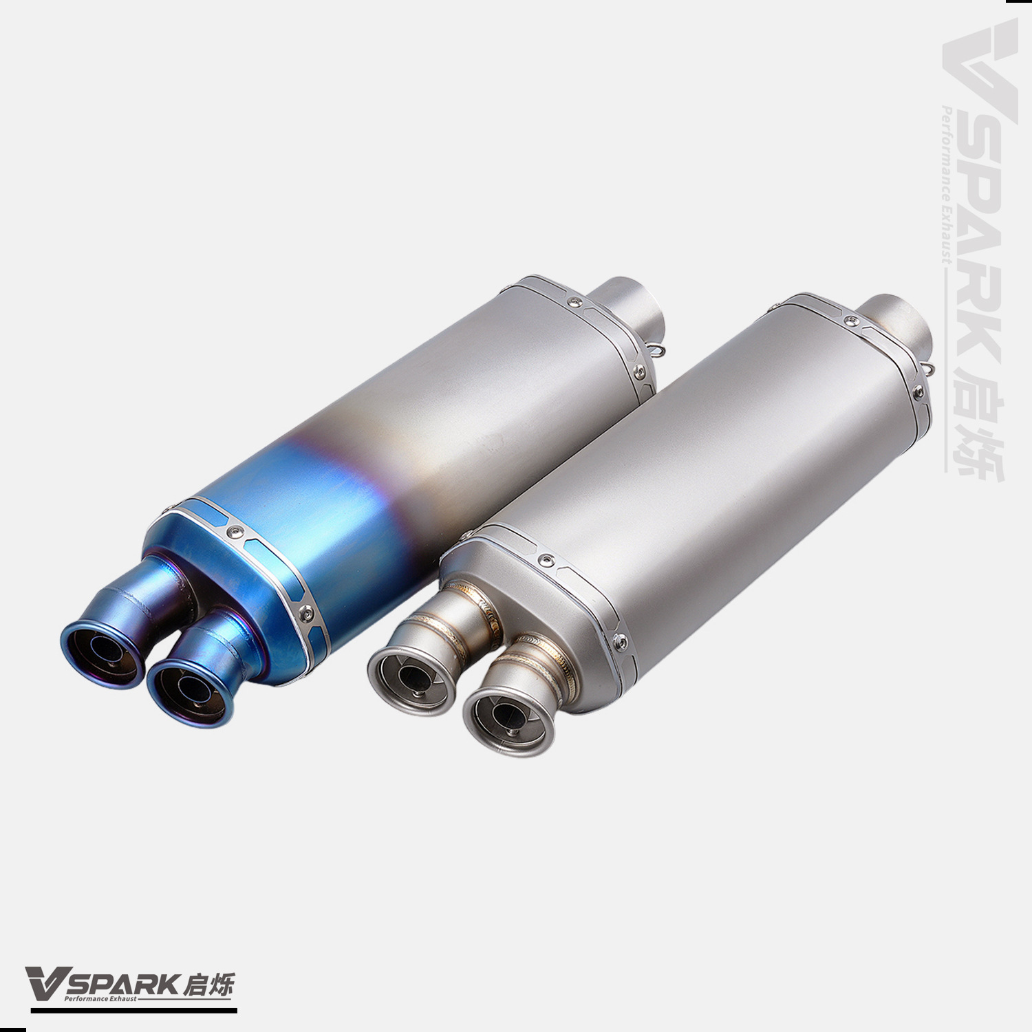 Universal motorcycle exhaust pipe connector, 51mm tail section, with silencer, suitable for 800MT, KTM790, and 450MT
