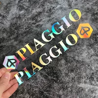 Подходит для мотоцикла Piaggio Vespa, светоотражающая наклейка на педаль PIAGGIO, стерео логотип автомобиля, 3D наклейка с буквами