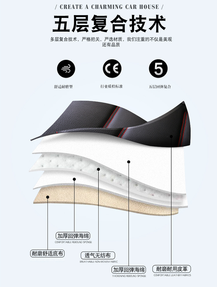 Cross-Border Foreign Trade Car Seat Covers, Full Leather Car Seat Cushions, Universal All-Season Car Seat Covers