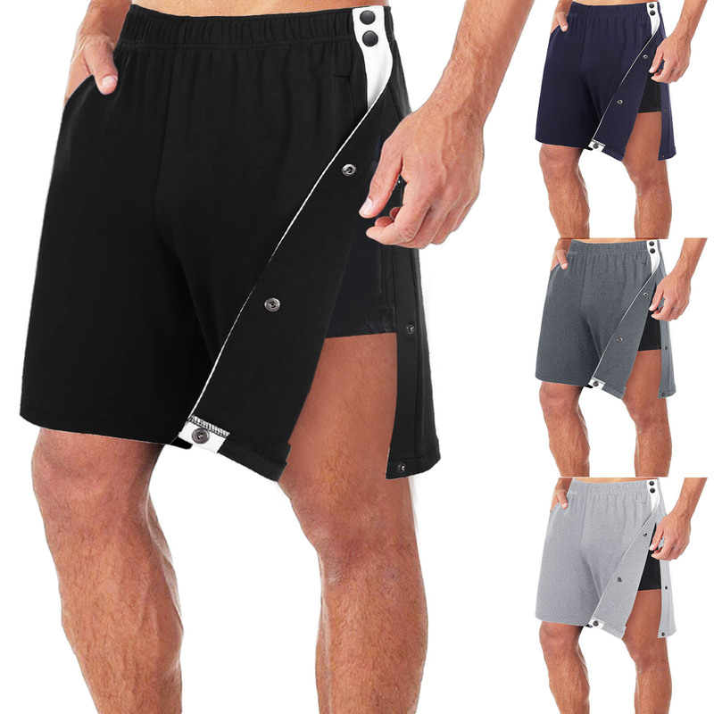 Basketball Men's Pants with Full Breasted Side Shorts Classic Fashionable Loose Casual Sports Training Pants for Spring and Summer