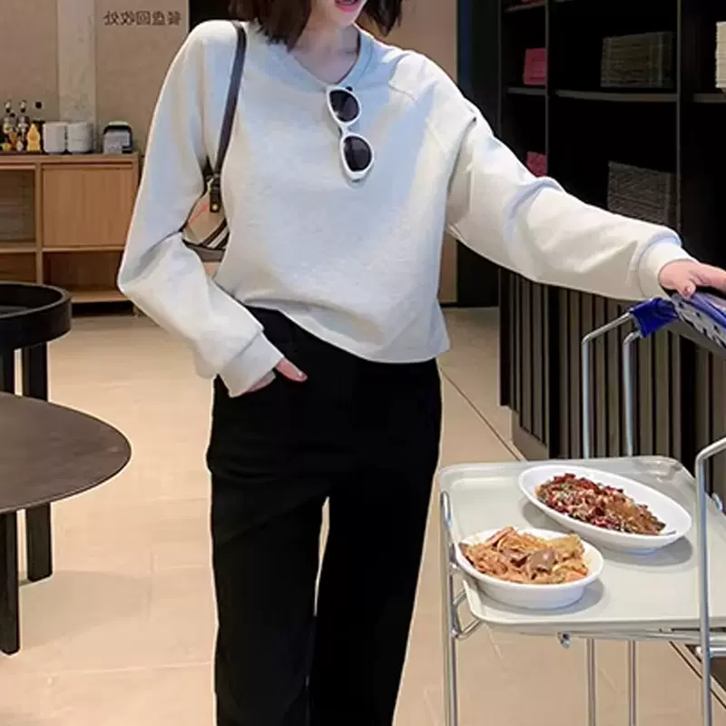 LICKYSE 自留短款卫衣女2026新款小个子时尚洋气时髦潮酷宽松