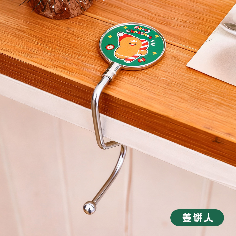 2026 encantadora mochila de Navidad gancho móvil creativo de escritorio sin perforación gancho dibujos animados regalos para estudiantes