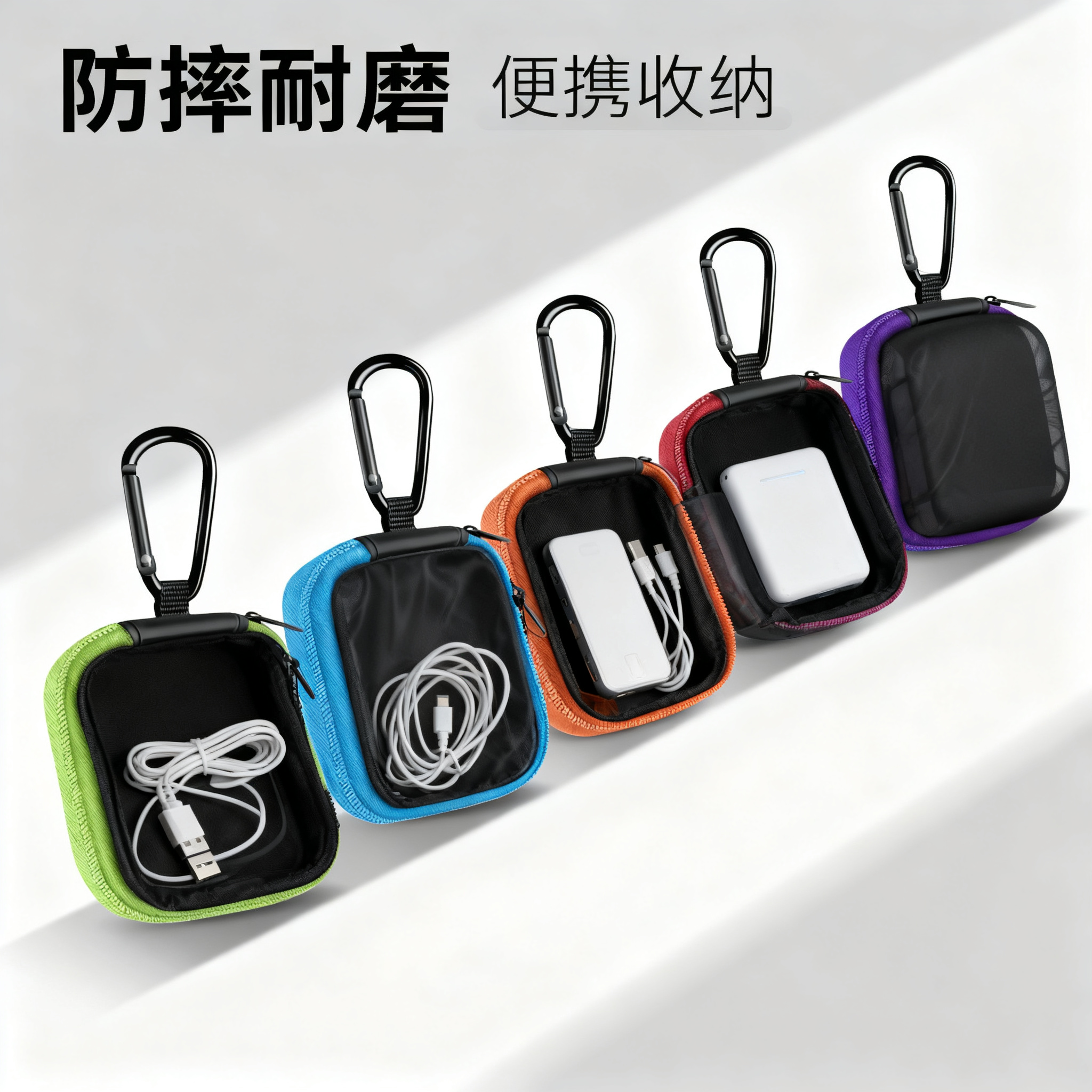 EVA耳机包数据线收纳盒eva拉链包耳机包装盒耳机收纳包批发