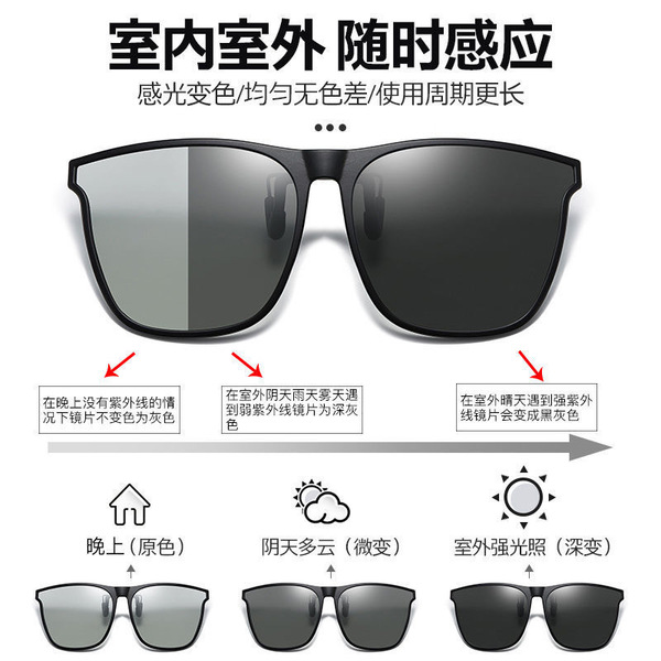 Glasses clips invisible myopia special polarizer night vision…