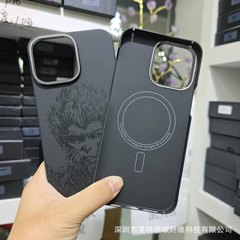 アップル14/15/16ケブラー繊維携帯ケース悟空黒神話シルク印刷15 promaxマグネット
