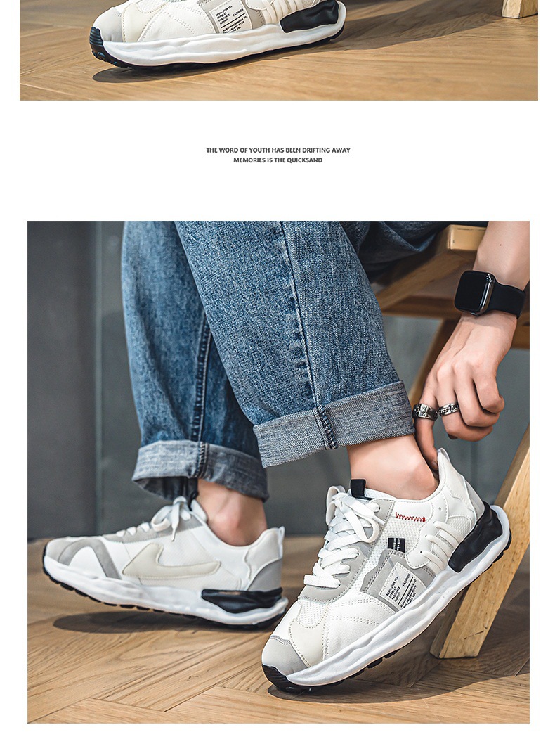 Scarpe da uomo, nuove scarpe da allenamento tedesche traspiranti in rete Fly-woven, scarpe da basket versatili alla moda con aumento dell'altezza interna, scarpe sportive casual da papà_voghion.com