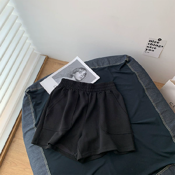 YSK216 five-length pants black