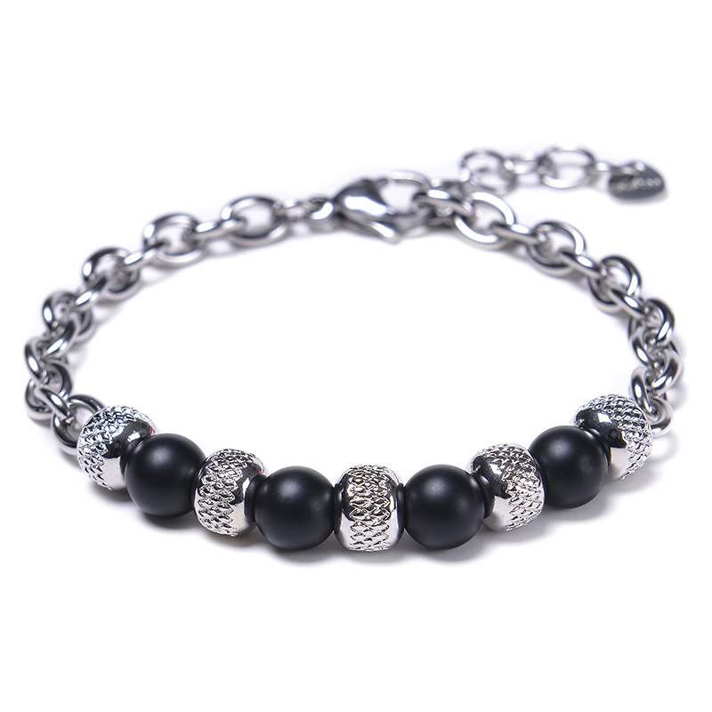 Men'S Gender Metal Design Fashion Geometric Alloy Metal Men'S Bracelets Men Beaded Bracelets