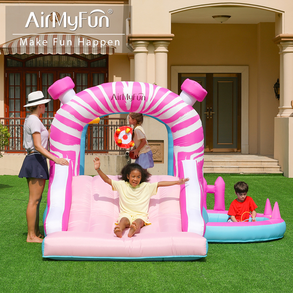 AMF inflatable castillo infantil inflatable casero cama trampolín interior y exterior castillo infantil casero inflatable tobogan