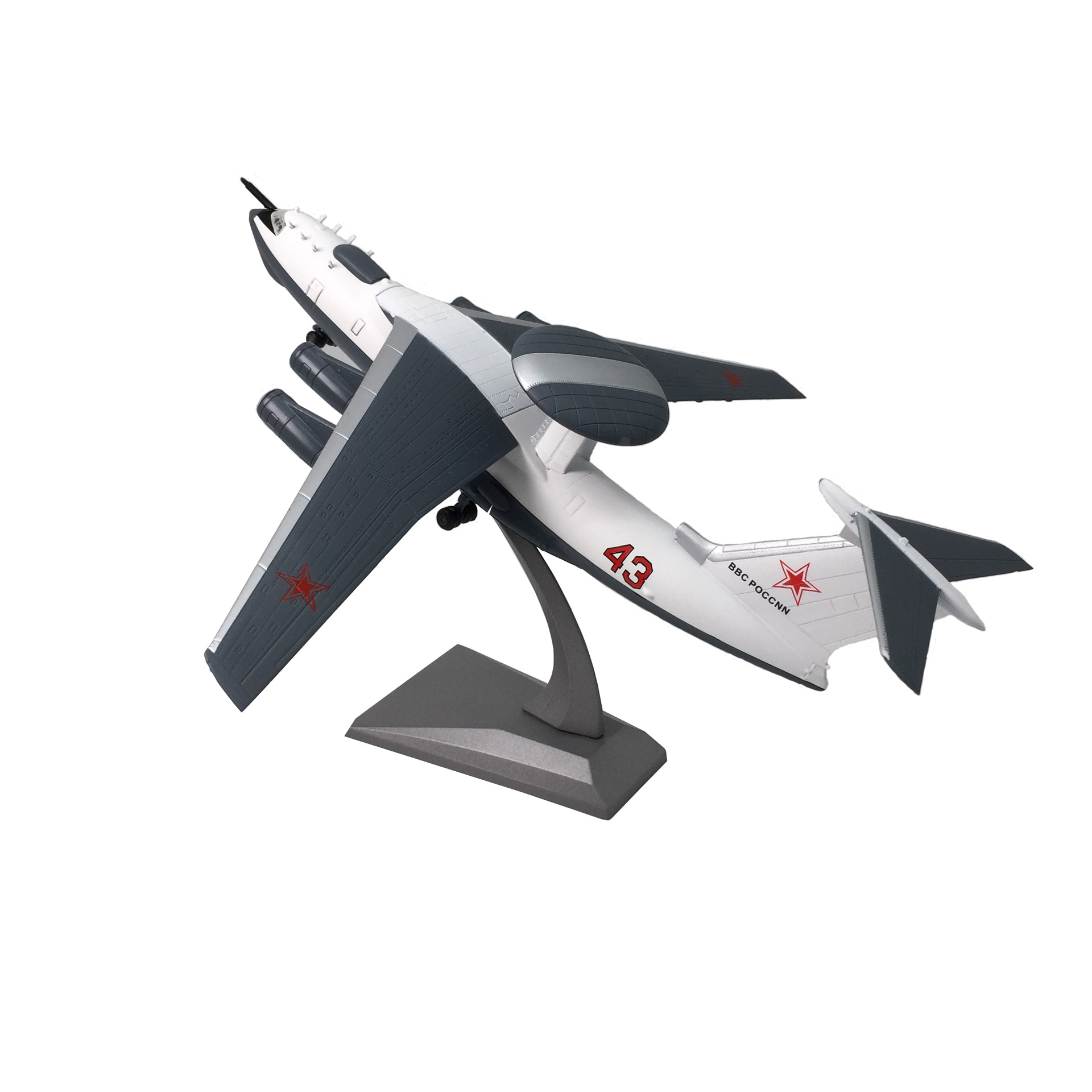 1/200 Former Soviet Warning Aircraft A50 Artificial Alloy Fighter Aircraft Model Finished Decoration Ornaments