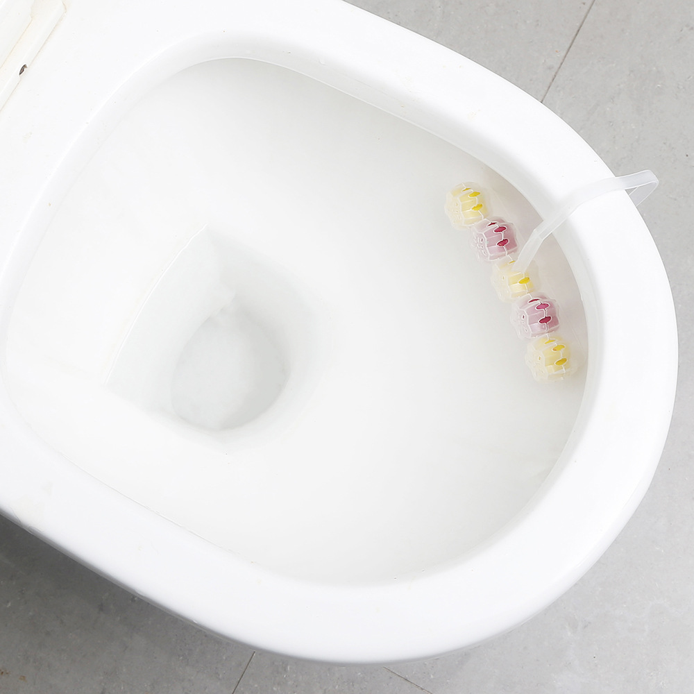 5-ball mixed-color wall-mounted hanging deodorizing, cleaning, stain-removing, odor-removing, lime-removing toilet cleaner manufacturer wholesale