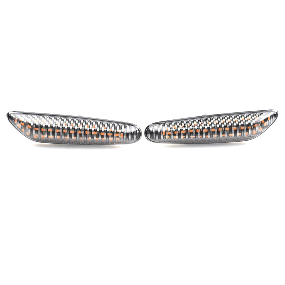 Aplicable a BMW E46 E90 E60 E88 X1 X3 flujo LED luz de dirección lateral luz lateral lámpara de hoja
