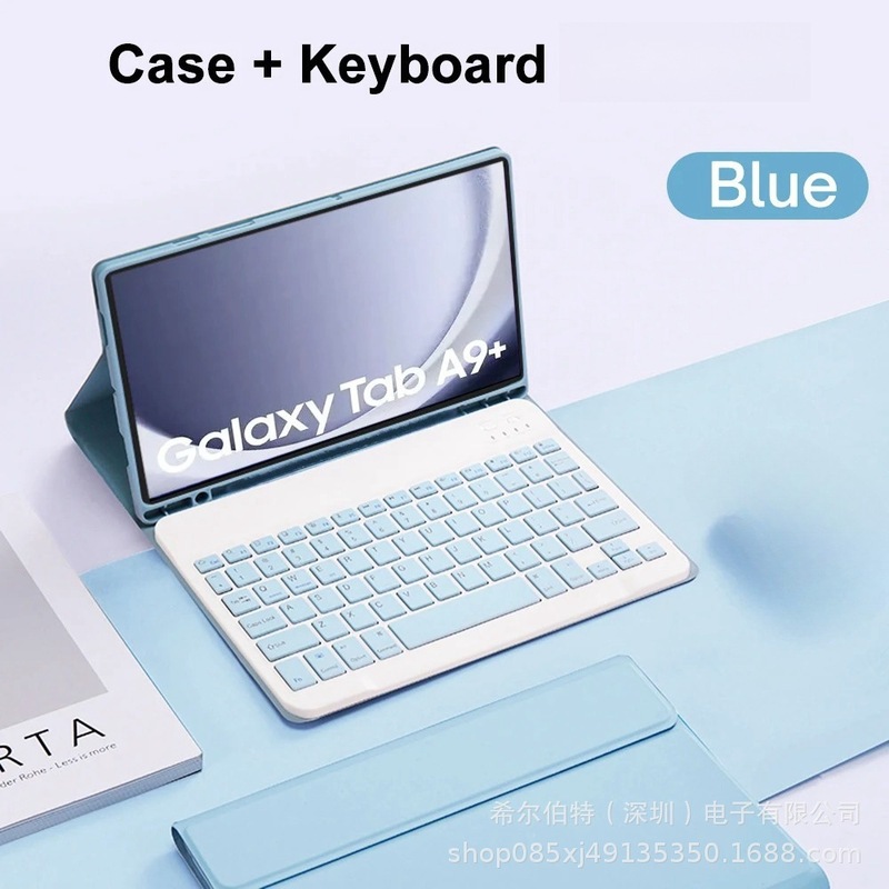 Samsung TabS109FE+Lite タブレット保護ケース A11+ Bluetooth バックライトキーボード磁気レザーケース S11 に適しています。|undefined