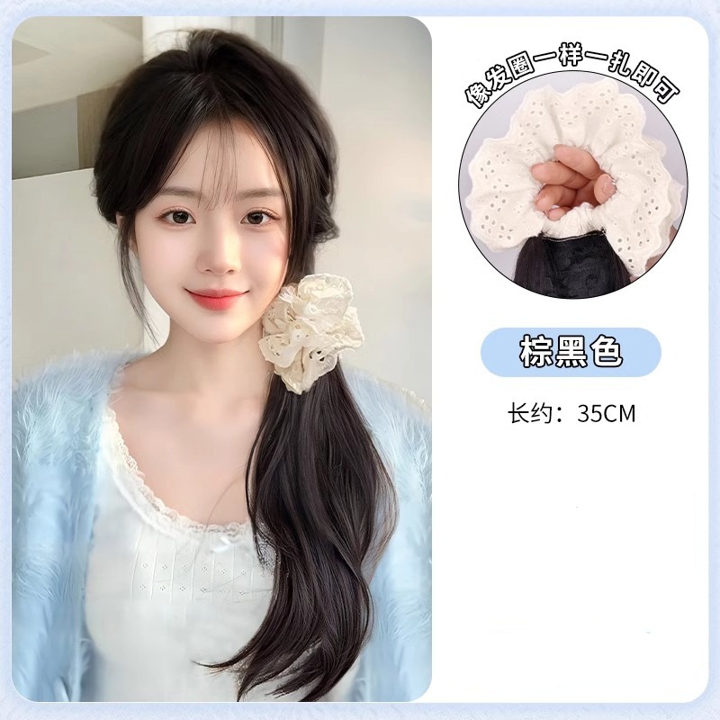 Peruca de trenza, cola de caballo