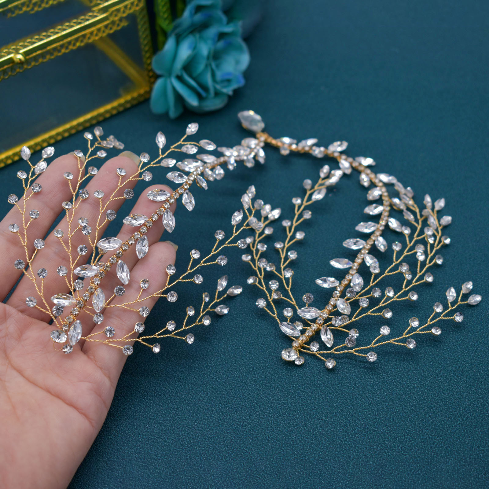 Bridal Women's Flower Rhinestone Rhinestones Party Headpieces display picture 11