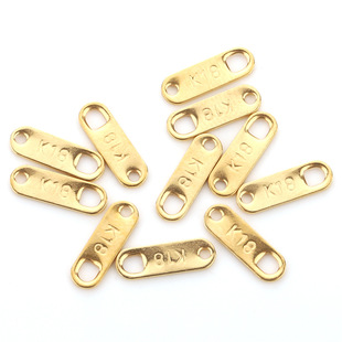 Vacuum color stainless steel k18 tail rectangular titanium steel necklace clavicle chain tail pendant diy jewelry accessories spot