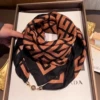 Coffee Black [G -shaped grid ~ magnetic buckle cotton square towel]