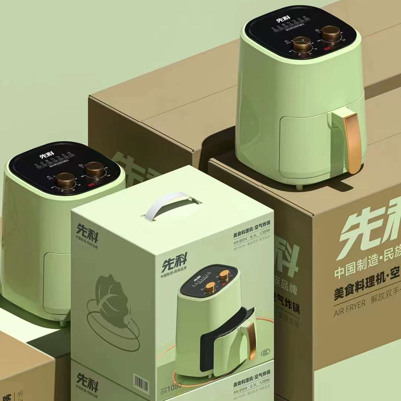 新款先科智能多功能家用机械款5L大容量防干烧一体电炸锅空气炸锅|undefined