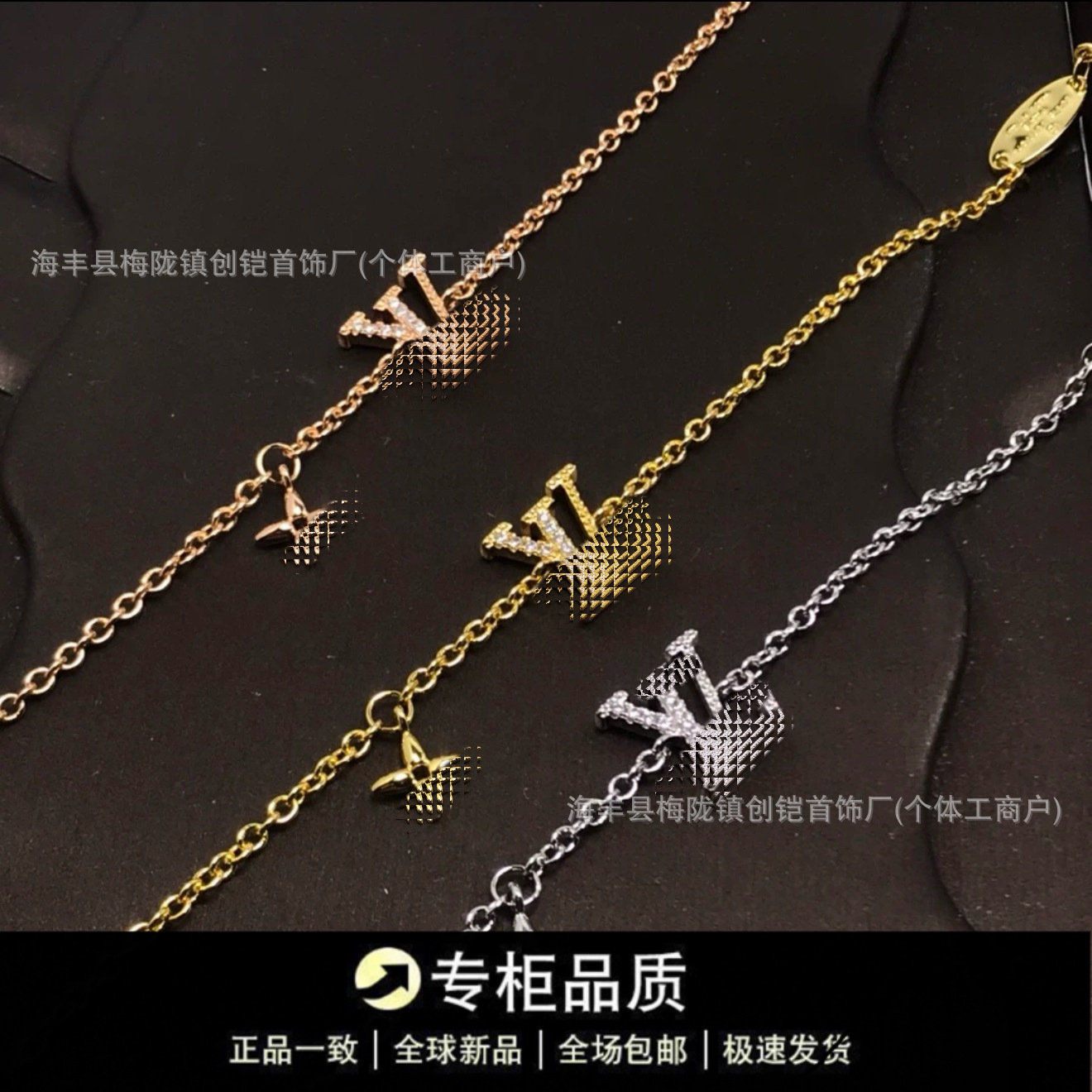 Real Shot of Lujia Classic Single-Row Diamond Bracelet for Women, Popular Diamond-Encrusted Fashion Retro Light Luxury High Version Factory Wholesale Bracelet