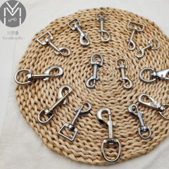 锌合金狗扣弹簧圈金属挂扣银色宠物牵引勾扣锁扣箱包五金配件钩扣