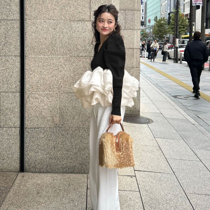 实拍跨境东南亚韩国东大门2025秋设计感芭蕾灯芯绒长袖T恤娃娃衫|undefined