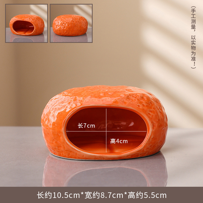 스톤 패턴 작은 돌 오렌지(작은 햄스터에게 적합)