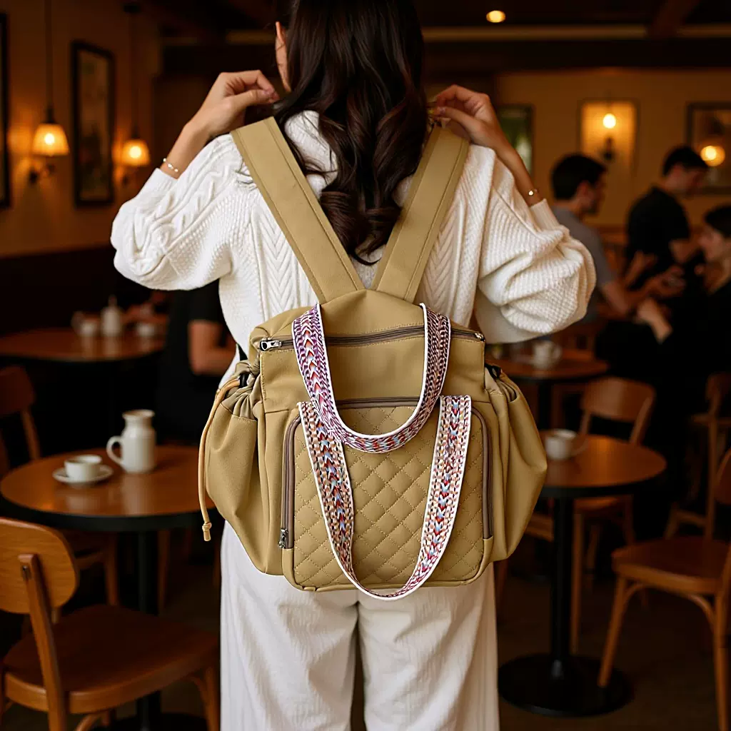 爆款百变摇篮包2025秋新款大容量防水妈咪包女百搭休闲旅行双肩包