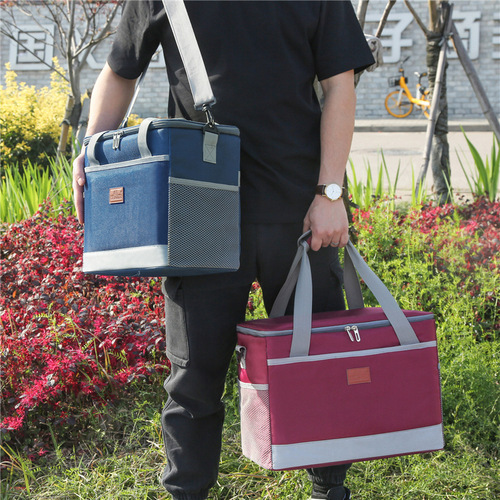 Large lunch bag, thickened waterproof ice bag, outdoor picnic bag, portable meal delivery take-out bag, Amazon insulated bag
