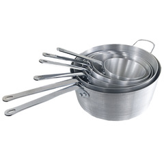 批發批發鋁製鍋西式鋁湯鍋單柄鋁汁鍋西餐牛排醬汁鍋粥鍋料理鍋拉