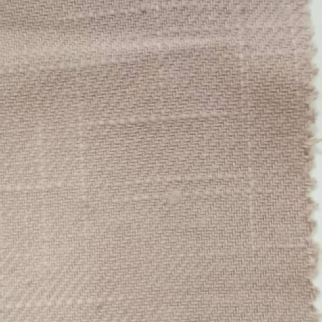 斜纹亚麻棉面料 250克竹节砂洗亚麻棉布料 厚棉麻外套裤子布料