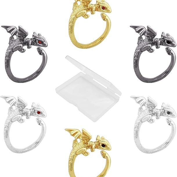 뜨개질 및 보관 상자에 대한 새로운 드래곤 바늘 텐션 링 및 바늘 마커 도매 준비가 조정 가능한 드래곤 바늘 링