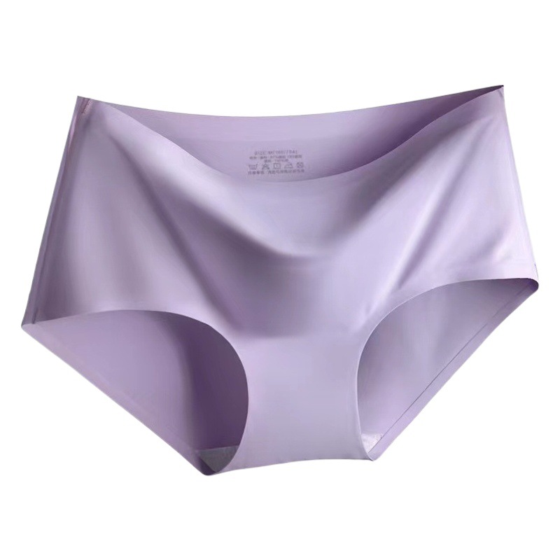 Ropa interior sin costuras de seda de hielo calzoncillos de cintura media de una pieza para mujer tablero ligero más tamaño Pantalones de mujer sexy ropa interior Mujer 810