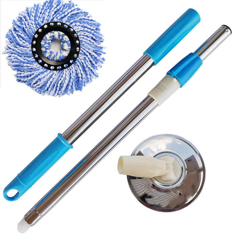 Suministro directo de fábrica al por mayor accesorios de varilla de fregona giratoria tubería de acero inoxidable fregona telescópica reforzada en negrita varilla a prueba de explosiones