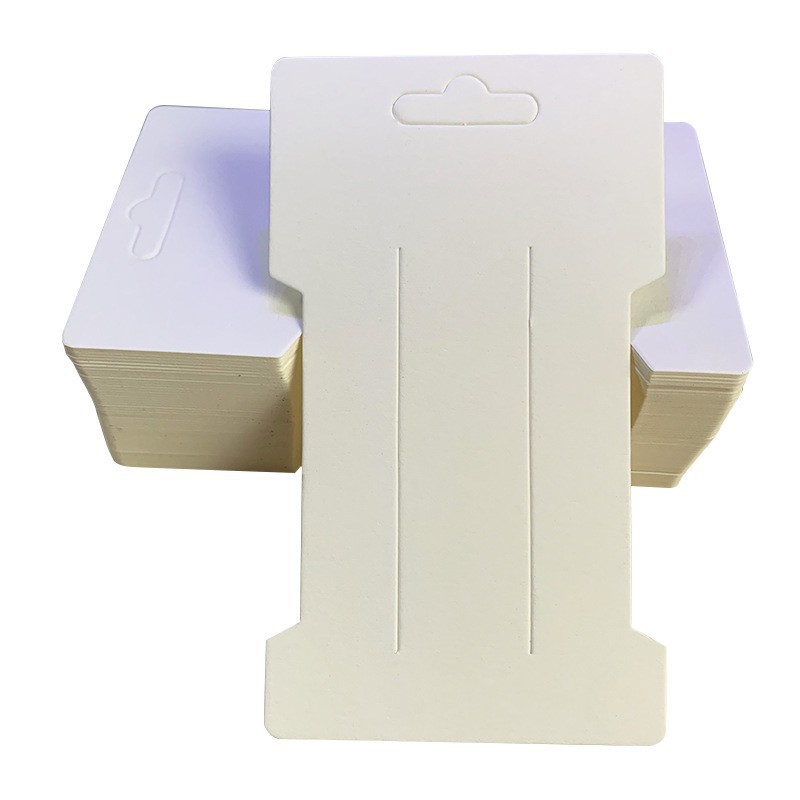 现货发夹卡纸 首饰卡片 牛皮纸黑白色纸卡发饰卡6.6*11.5cm可代发