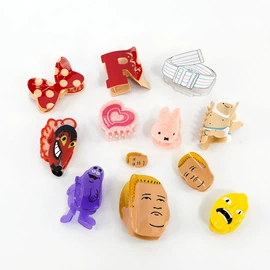 发夹;发梳头饰;手机支架