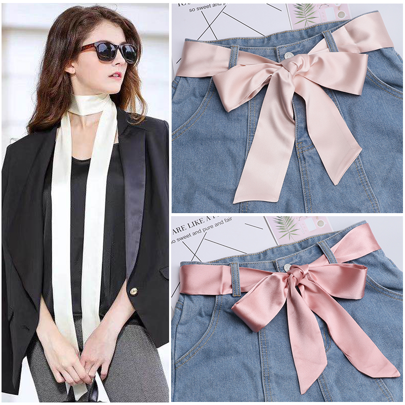 Fashionable solid color extra-long hair band