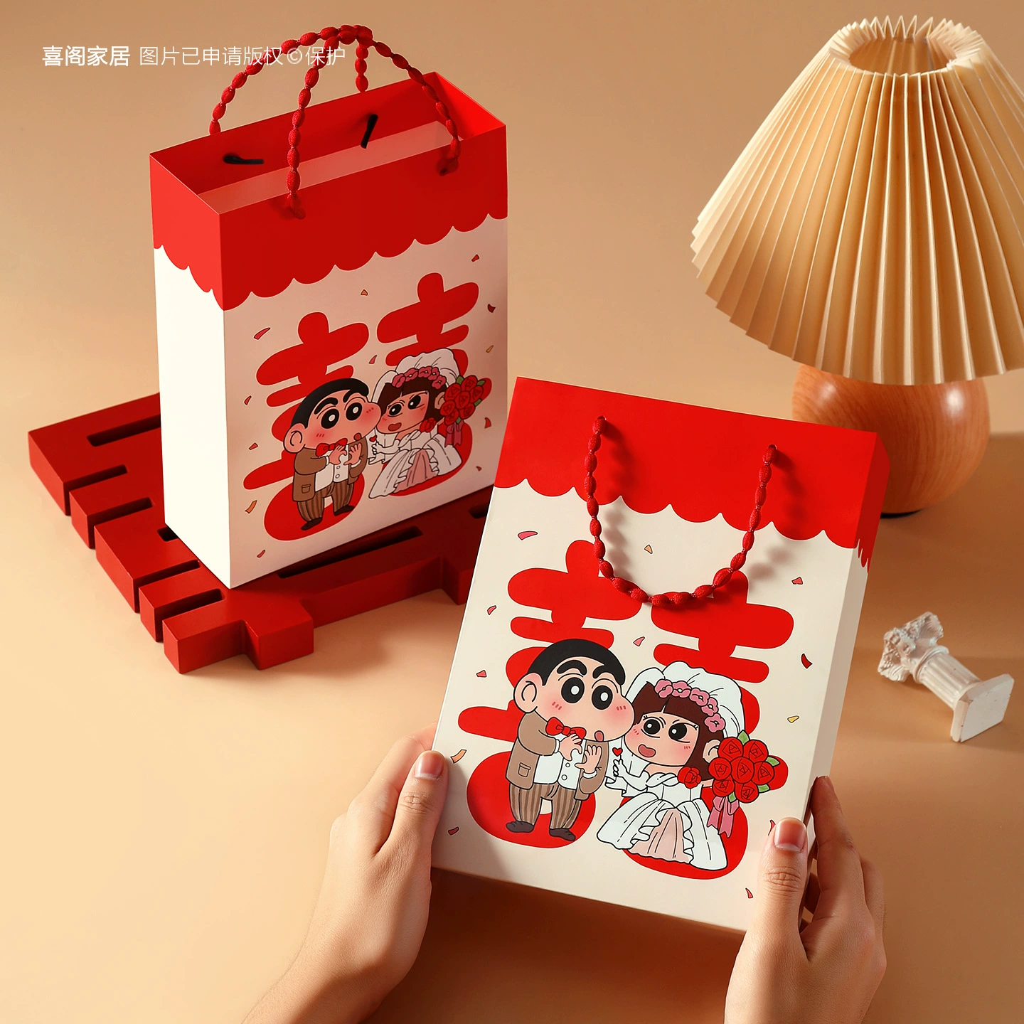 Текстильная сумка, милая Cartoon box, подарок на день рождения