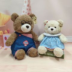 正版鼻涕熊悄悄熊毛绒玩具穿衣泰迪熊公仔陪伴玩偶礼物儿童玩具