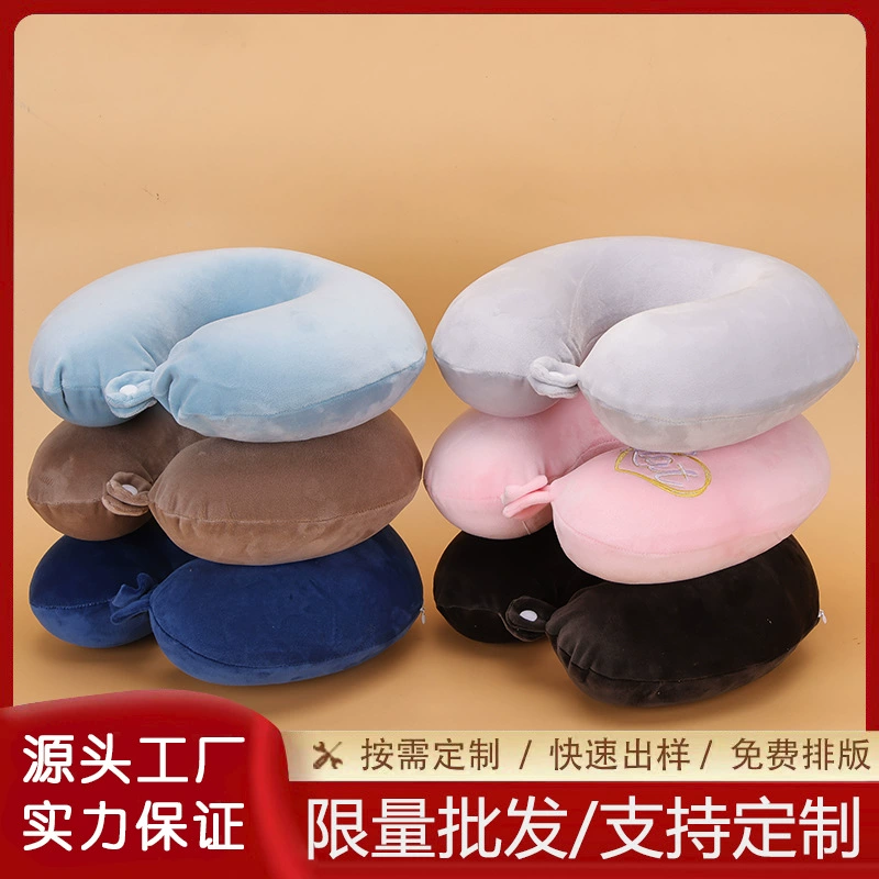 Простая плюшевая U-образная подушка оптом вождение автомобиля