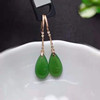 Jewelry factory wholesale fashion new pattern Two-sided Drop Earrings 18K natural Old material Wada Jasper Earrings