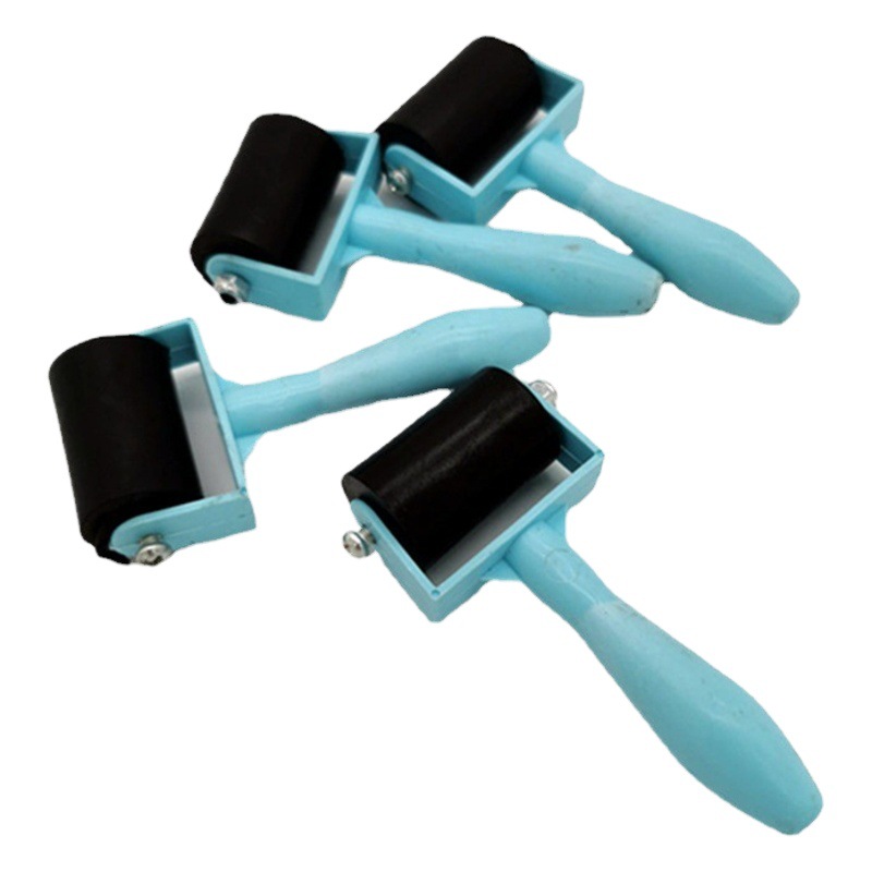 Herramienta de grabado rodillo de goma rodillo de 3,5 cm pequeño rodillo de goma primario tamaño pequeño rodillo de goma impresión de tinta