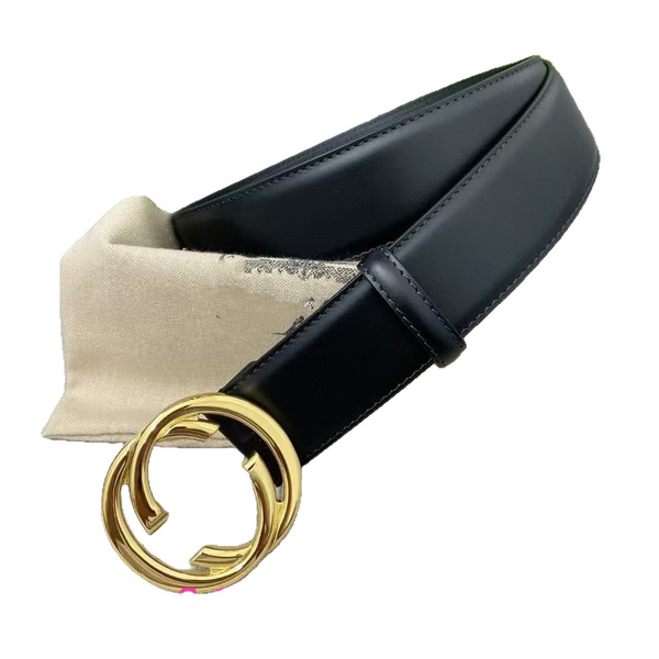 black women's leather classic belt for men and women