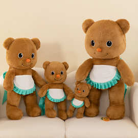 跨境创意小熊玩偶公仔新款黄油小熊布娃娃送女孩可爱毛绒玩具批发